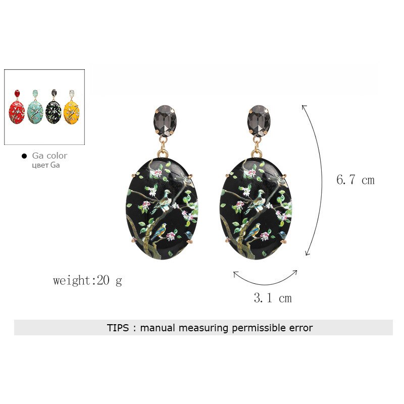 TEEK - Resin Printed Personality Fashion Earrings | Various JEWELRY theteekdotcom   