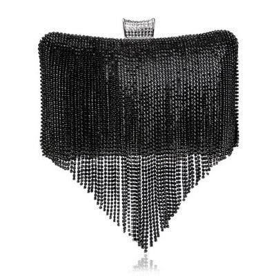 TEEK - Variety of Tassel Bejeweled Evening Bags BAG theteekdotcom YM1048black  