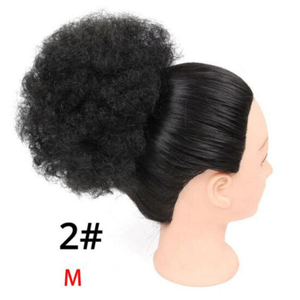 TEEK - Short Afro Puff Synthetic Ponytail Hairpiece HAIR theteekdotcom #2 medium  