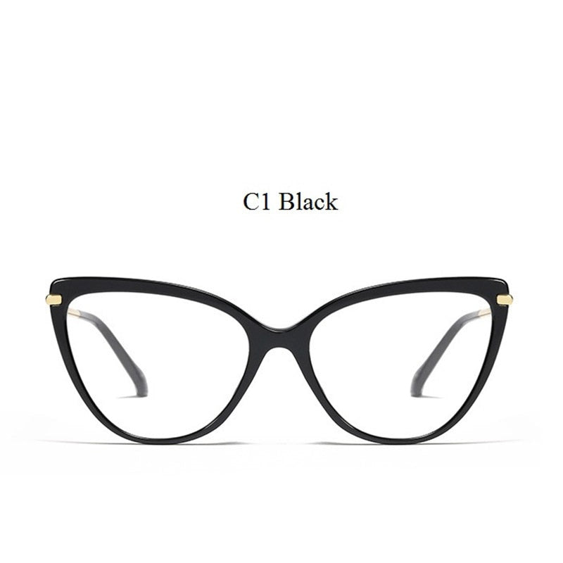 TEEK - Antiblue Cat Eye Eyewear EYEGLASSES theteekdotcom C1 Black  