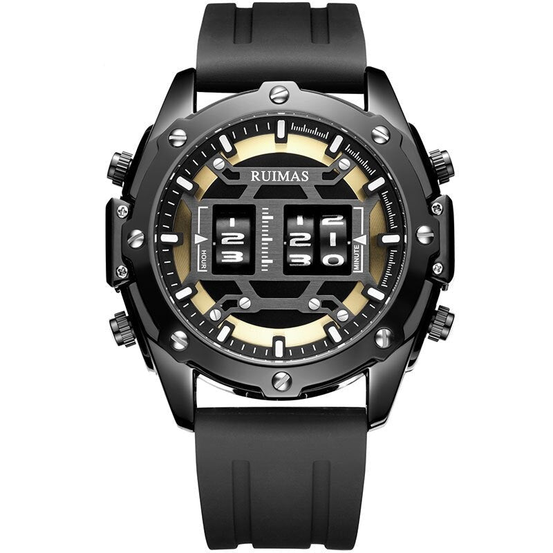 TEEK - Digital Quartz Mens Appointment Wristwatch WATCH theteekdotcom RN553G-Black  