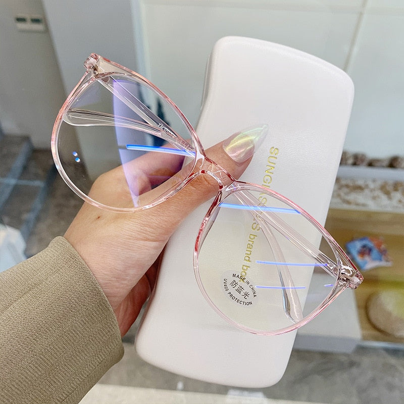 TEEK - Transparent Spectacles Glasses Optical Spectacle Eyeglass EYEGLASSES theteekdotcom Pink  