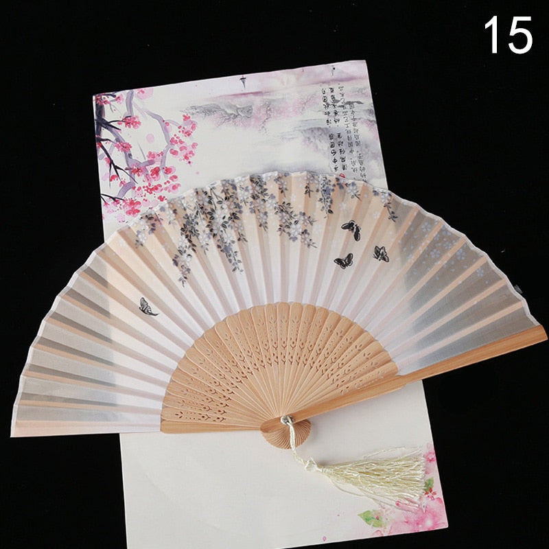 TEEK - Flower Patterned Folding Hand Fan FAN theteekdotcom 15  