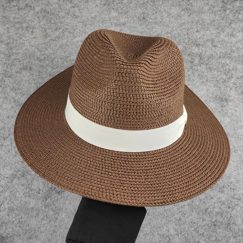 TEEK - Mens Straw Panama Hat HAT theteekdotcom brown 21.65in-22.83in 