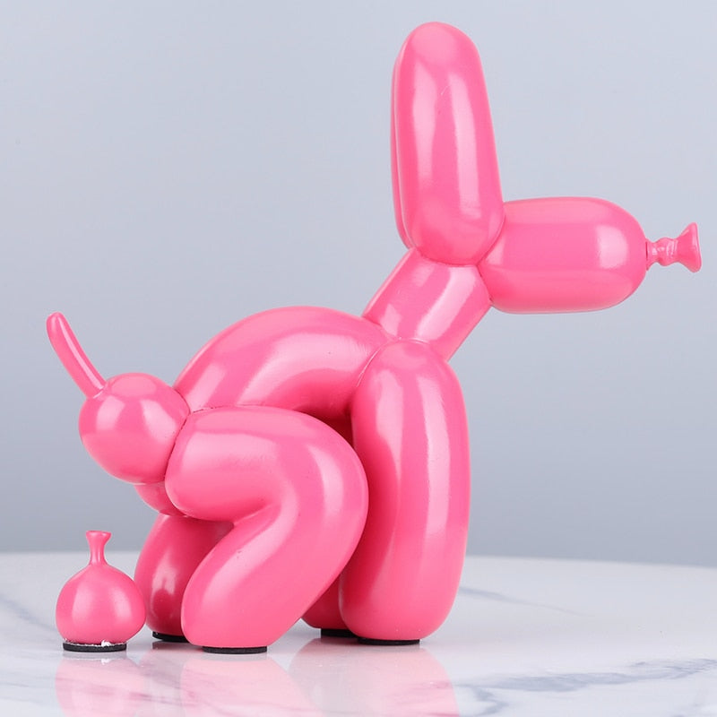 TEEK - PoOop Balloon Dog Statue HOME DECOR theteekdotcom pink-22cm  