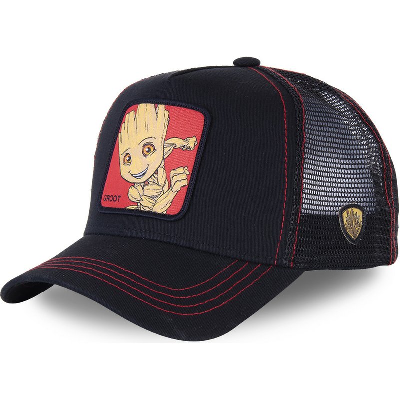 TEEK - Limited Cartoon Character Trucker Hat | Various HAT theteekdotcom GROOT BLACK  