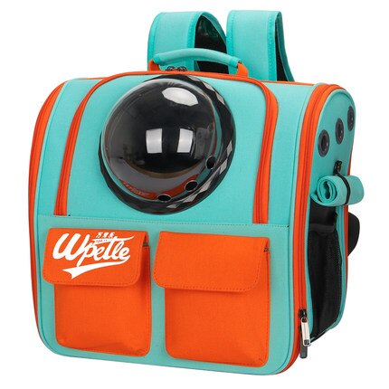 TEEK - Foldable Astronaut Pet Transport Capsule Backpack PET SUPPLIES theteekdotcom Orange Red L 