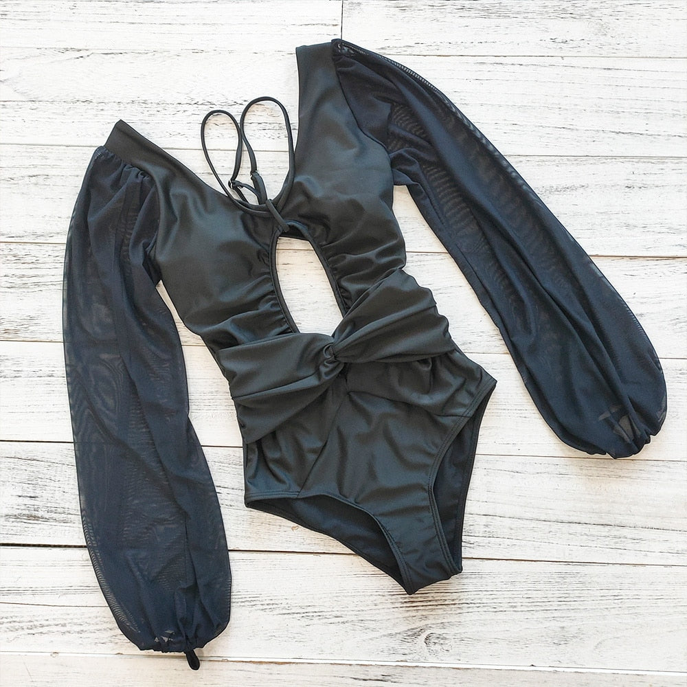 TEEK - Variety of Long Sleeve Sun Time Swimsuits SWIMWEAR theteekdotcom DT0818D1 S 