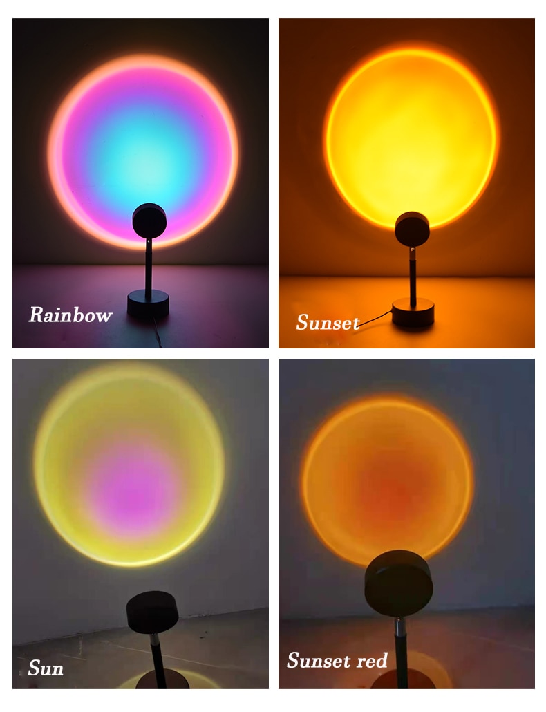 TEEK - USB Rainbow Sunset Projector Led Light LAMP theteekdotcom   