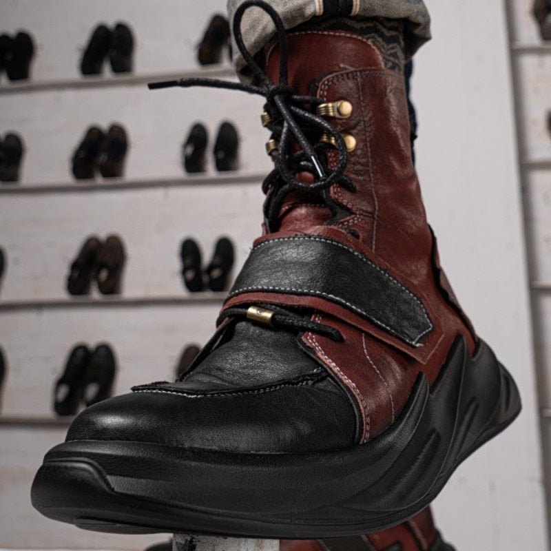 TEEK - Mens Horse Leather High Top Sneakers SHOES theteekdotcom   