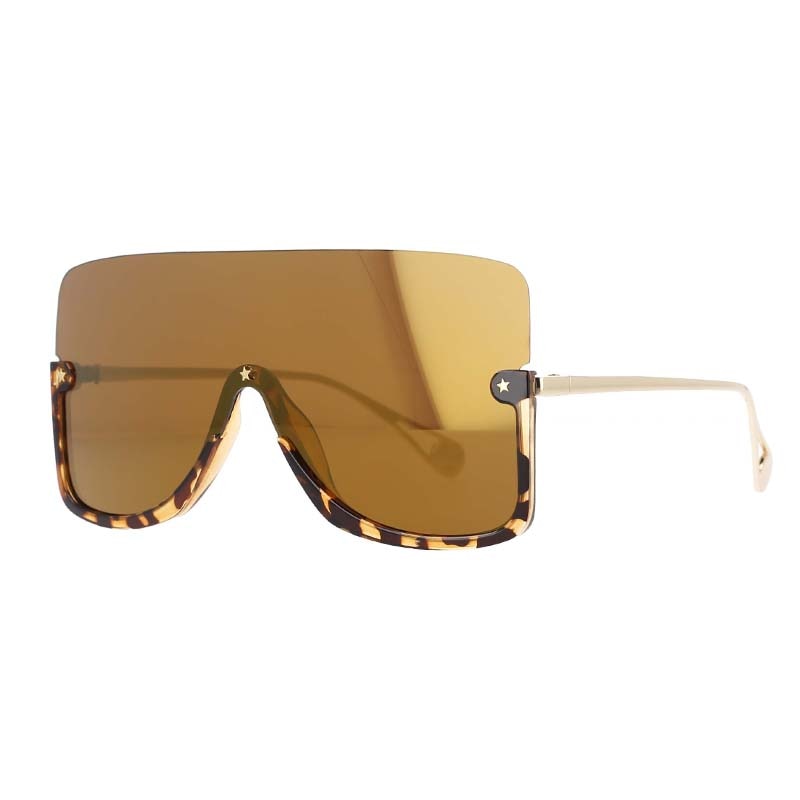 TEEK - Top Shield Bottom Frame Sunglasses EYEGLASSES theteekdotcom Golden Mercury  