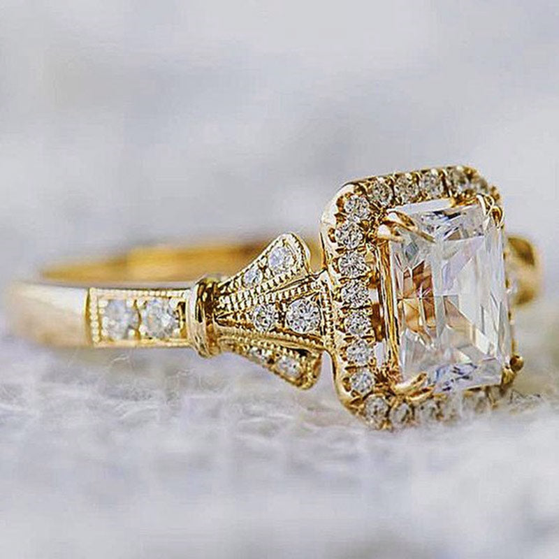 TEEK - Luxury Shiny CZ Stone Ring JEWELRY theteekdotcom   