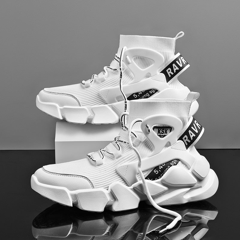 TEEK - Chugg Chubb Sneakers SHOES theteekdotcom White/black strip 6 