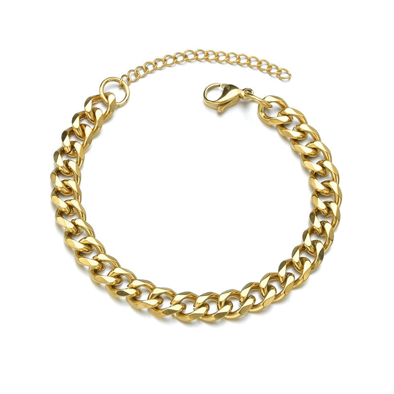 TEEK - Cri-Teek Chain Bracelets JEWELRY theteekdotcom 003-Gold 7inch(18cm) 