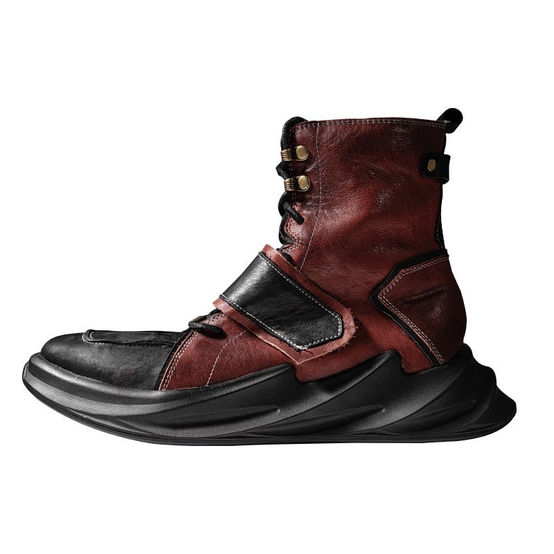 TEEK - Mens Horse Leather High Top Sneakers SHOES theteekdotcom 6 FREE Standard | 25-30 days 
