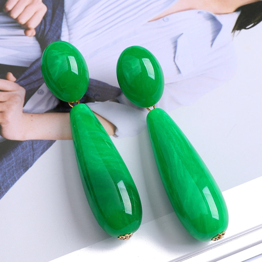 TEEK - Brinkos Drop Earrings JEWELRY theteekdotcom Green  