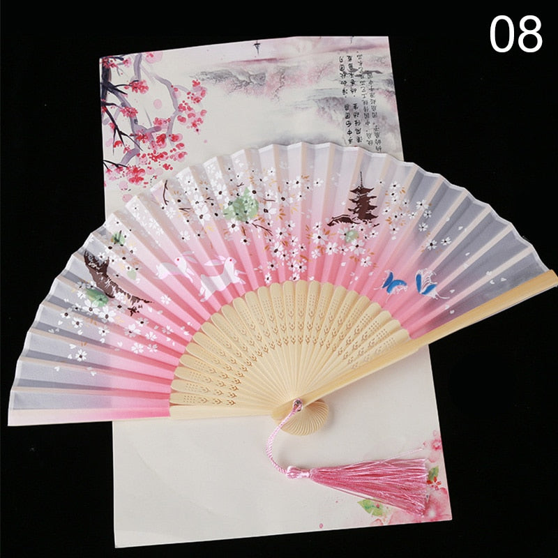 TEEK - Flower Patterned Folding Hand Fan FAN theteekdotcom 08  