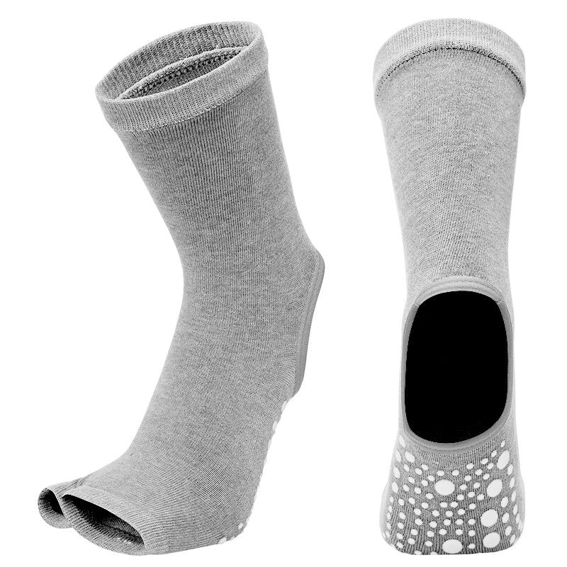 TEEK - Two Toe Yoga Socks SOCKS theteekdotcom Gray EU35-43 US 4.5-8.5 
