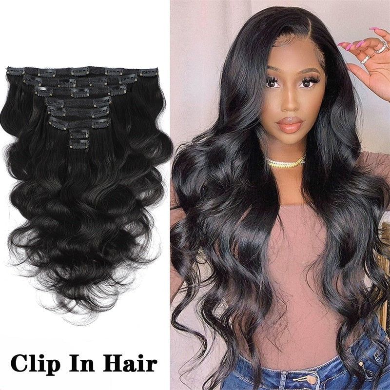 TEEK - Clip In the Cute - Natural Wave Extensions | Variety HAIR TEEK H 8inches 120g/Set 