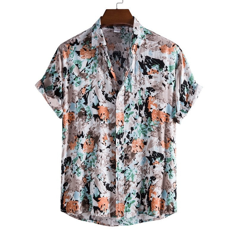 TEEK - Hawaiian Beach Short Sleeve Shirts TOPS theteekdotcom 13 US XS | Asian M 