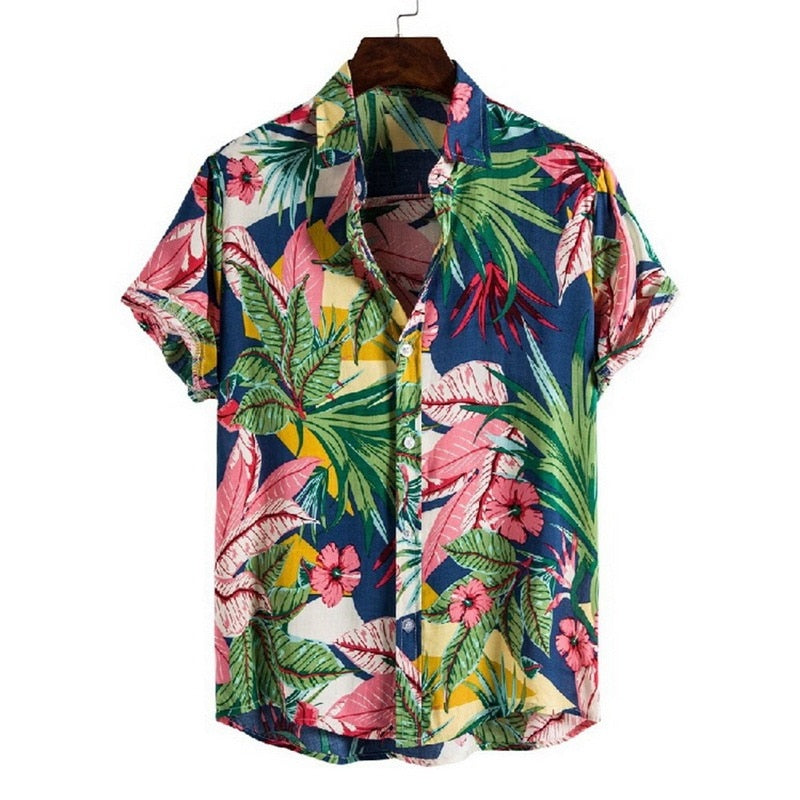 TEEK - Hawaiian Beach Short Sleeve Shirts TOPS theteekdotcom 5 US XS | Asian M 