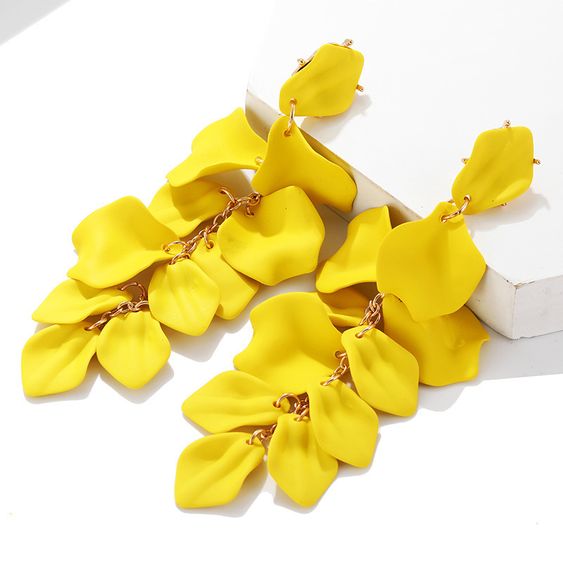 TEEK - Petal Earrings JEWELRY TEEK Yellow  