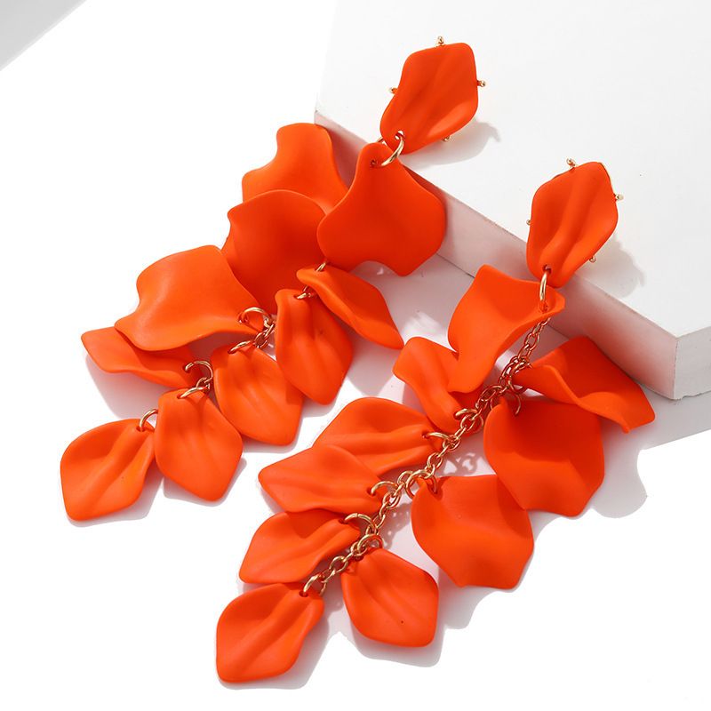 TEEK - Petal Earrings JEWELRY TEEK Orange  