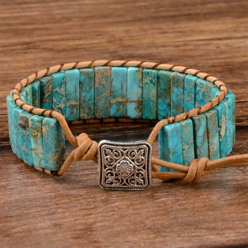 TEEK - Multicolor Natural Gypsy Adjustable Bracelet JEWELRY theteekdotcom   