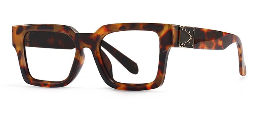 TEEK - Trend-Eye Reading Glasses EYEGLASSES theteekdotcom Leopard Clear Clear - No Prescription 