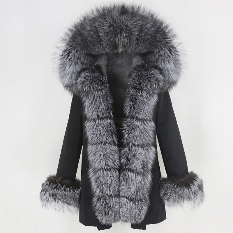 TEEK - Real Winter Detachable Coat 1 | Various Colors COAT theteekdotcom black silver XS 