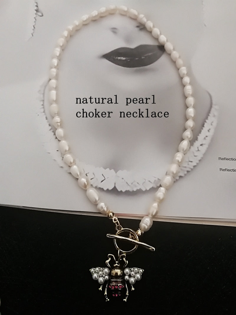 TEEK - Handmade Elastic Pearl Bee Jewelry JEWELRY theteekdotcom N-04  