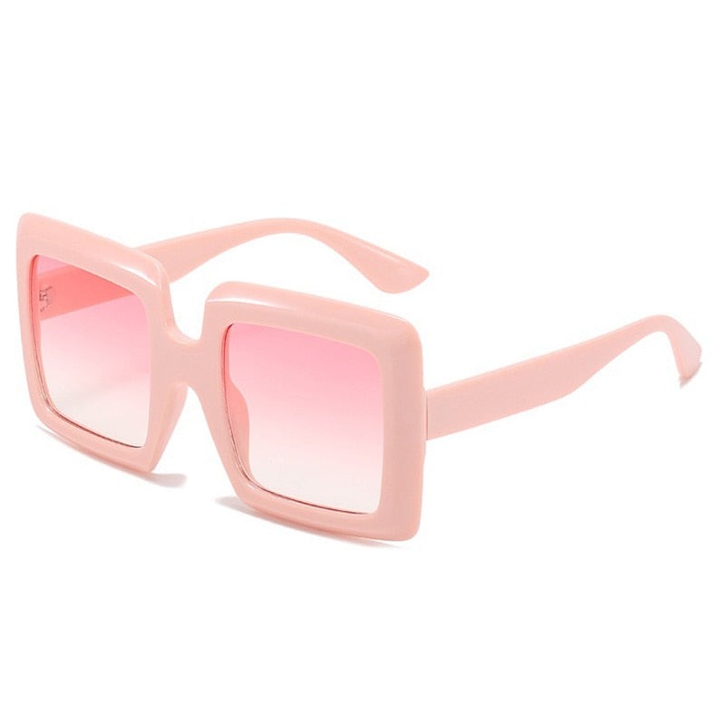 TEEK - Vintage Oversized Square Sunglasses EYEGLASSES theteekdotcom Pink Pink  