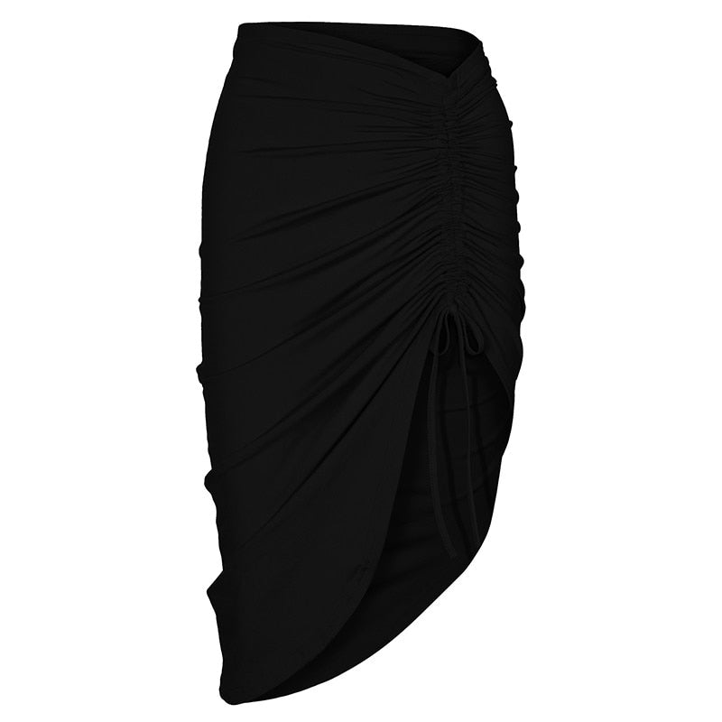 TEEK - Variety of Lace Up Mini Skirts SKIRT theteekdotcom G1860 Black S 