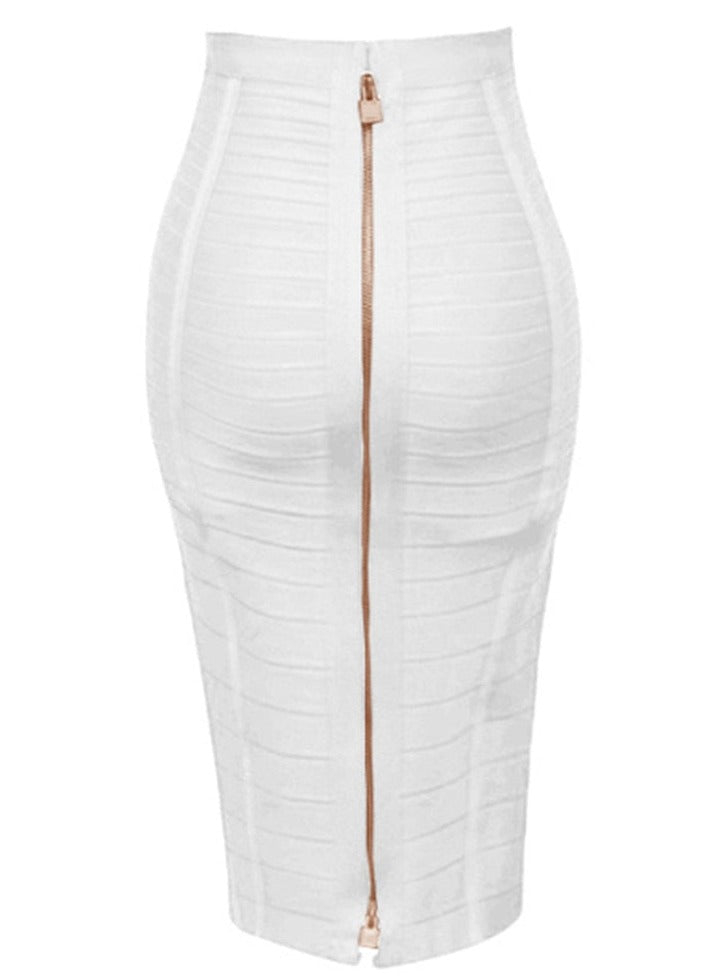 TEEK - Baddie Bandage Skirt SKIRT theteekdotcom White XS 