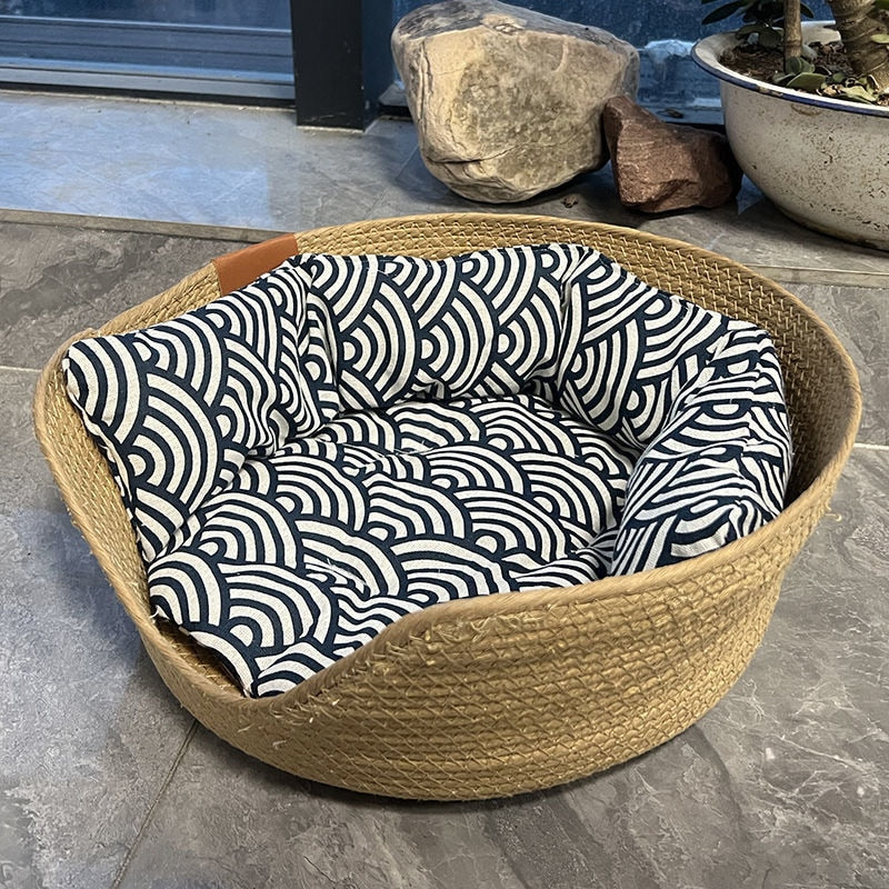 TEEK - Cozy Nest Pet Bed PET SUPPLIES theteekdotcom blue comlpete basket 32cmx32cm 