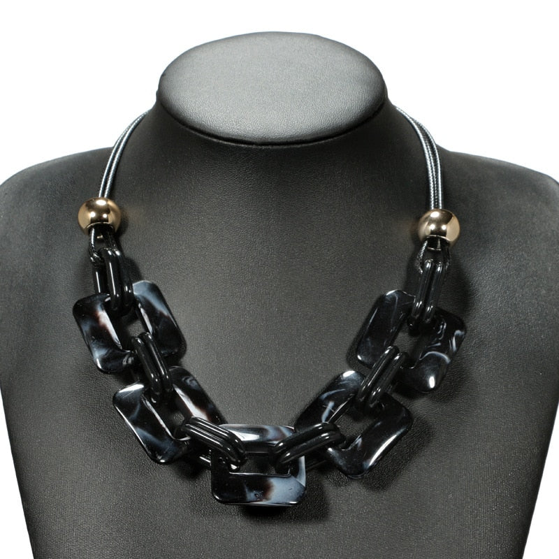 TEEK - Power Leather Cord Necklace JEWELRY theteekdotcom black  