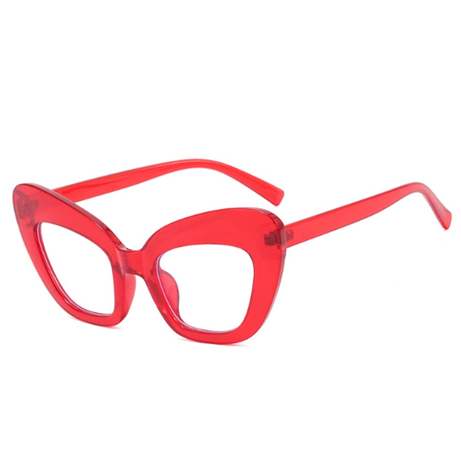 TEEK - Vintage Style Anti Blue Light Cat Eye Eyeglasses EYEGLASSES theteekdotcom Red  
