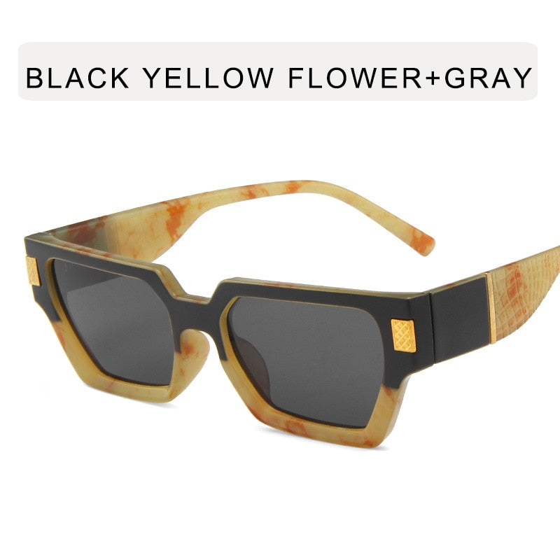 TEEK - Check Day Sunglasses EYEGLASSES theteekdotcom Black Yellow  