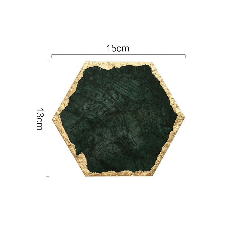 TEEK - Nordic Natural Marble Trays HOME DECOR theteekdotcom K-15x13cm  