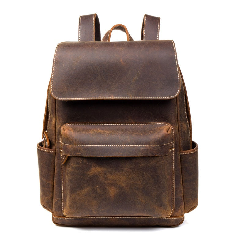 TEEK - GL Mens Vintage Style Backpack BAG theteekdotcom Dark  Brown  