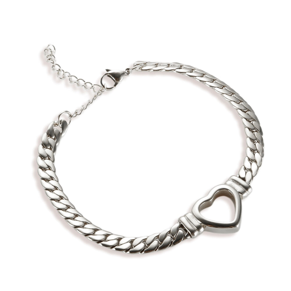 TEEK - Whole Heart Necklace JEWELRY theteekdotcom Silver Bracelet  
