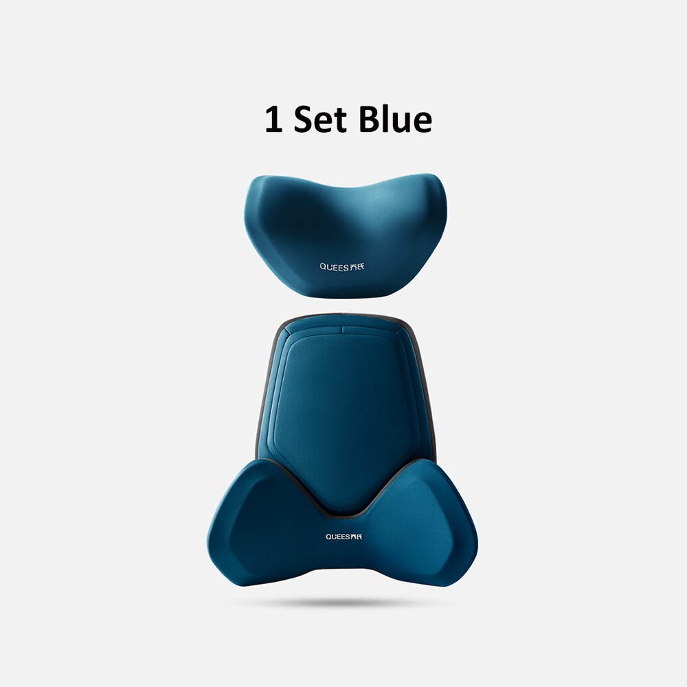 TEEK - Universal Posture Correction Headrest and Lumbar Support Cushions AUTO ACCESSORIES theteekdotcom 1 Set Blue  