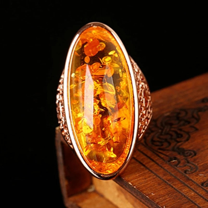TEEK - Various Fashion Simulated Ambers Stone Rings JEWELRY theteekdotcom   