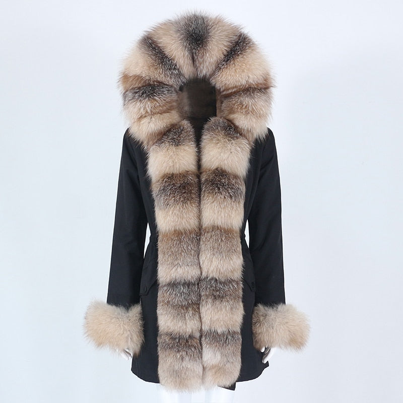 TEEK - Real Winter Detachable Coat 3 | Various Colors COAT theteekdotcom black gold stripe XS 