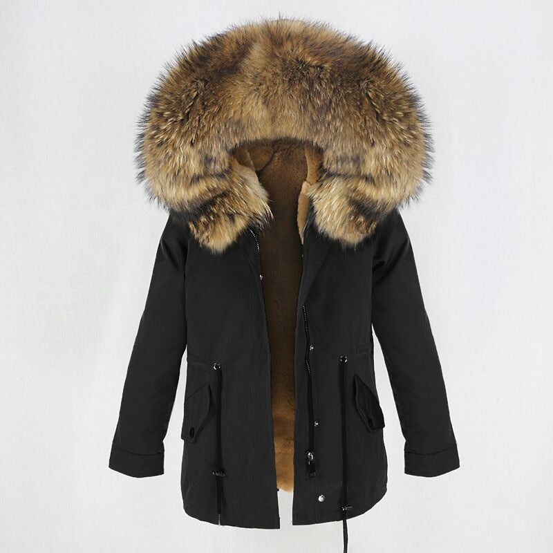 TEEK - Real Winter Detachable Coat 2 | Various Colors COAT theteekdotcom short black natural XS 