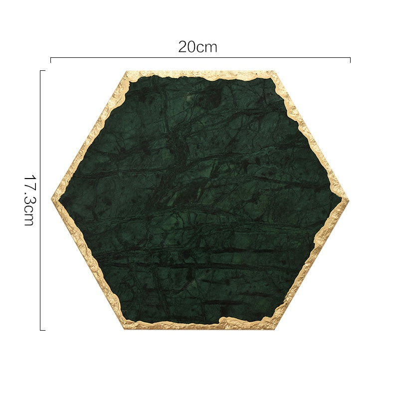 TEEK - Nordic Natural Marble Trays HOME DECOR theteekdotcom M-20x17.3cm  
