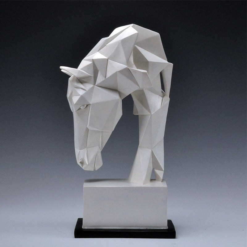 TEEK - Horse Head GeOrigami Statuette HOME DECOR theteekdotcom   