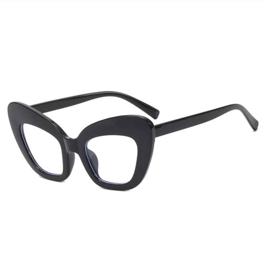 TEEK - Vintage Style Anti Blue Light Cat Eye Eyeglasses EYEGLASSES theteekdotcom Black  
