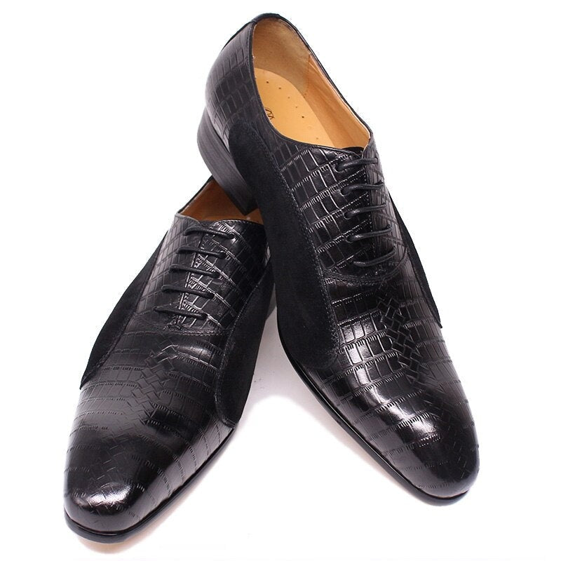 TEEK - Two Part Prince Oxford Dress Shoes SHOES theteekdotcom Black US 6.5 (24cm/Label 6) 