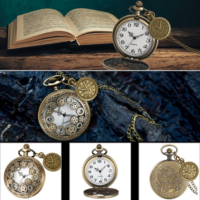 TEEK - Variety of Vintage Antique Quartz Pocket Watch WATCH theteekdotcom   